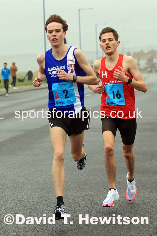 Senior mens 12 Stage 2023 Northern Mens 12 stage and Womens 6 Stage Relays and Young Athletes, Redcar. Photo: David T. Hewitson/Sports for All Pics